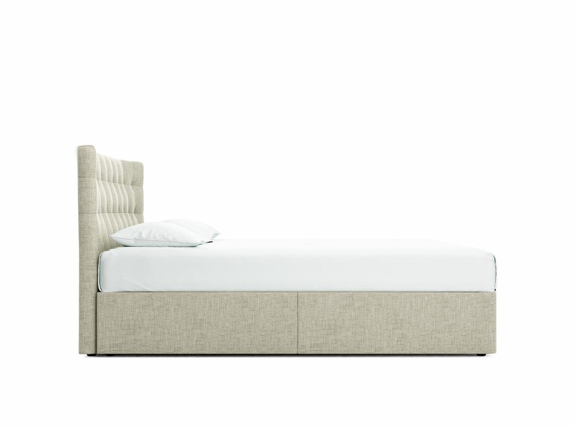 Daisy King Size Divan In Dove fabric