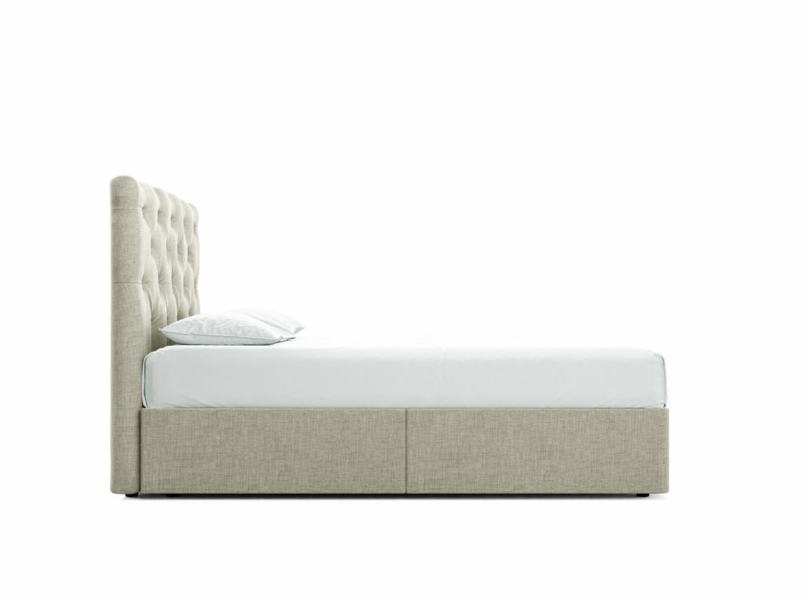 Foxtail Double Divan In Dove fabric