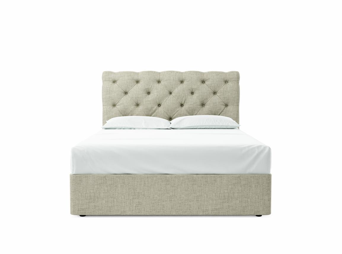 Foxtail King Size Divan In Dove fabric