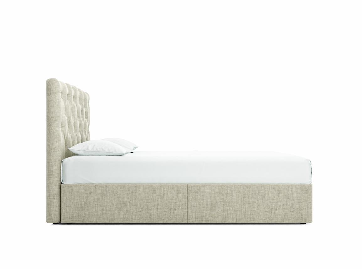 Foxtail King Size Divan In Dove fabric
