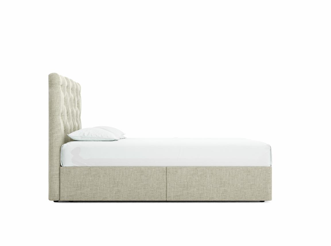Foxtail Small Double Divan In Dove fabric