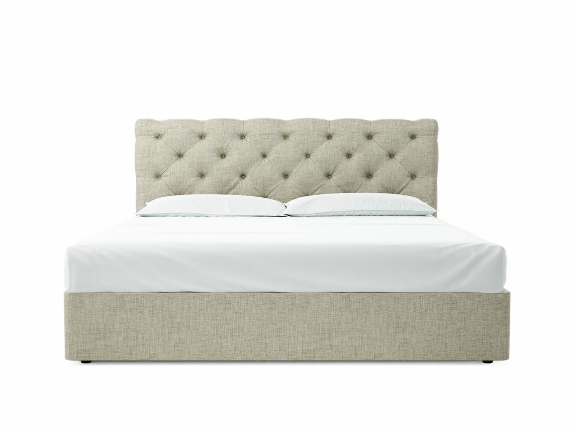 Foxtail Emperor Divan In Dove fabric