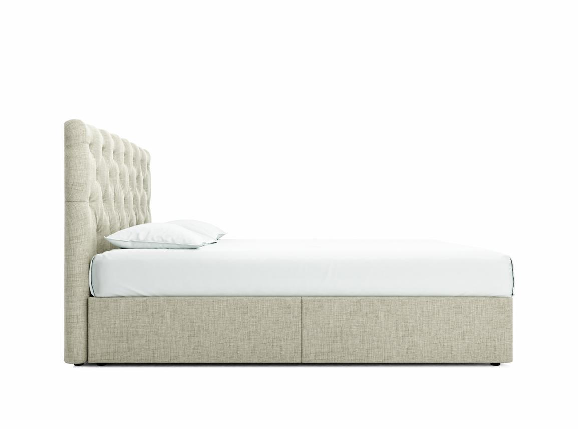 Foxtail Emperor Divan In Dove fabric