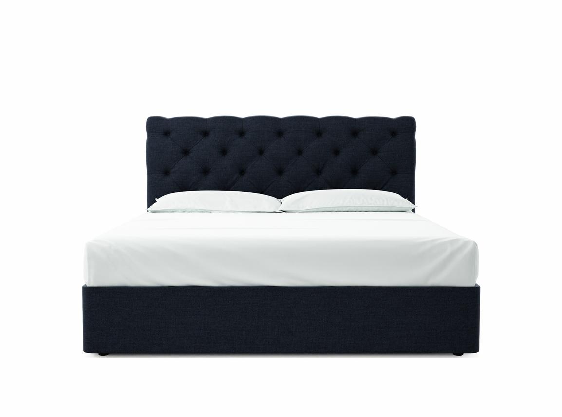 Foxtail Super King Size Divan In Squadron fabric