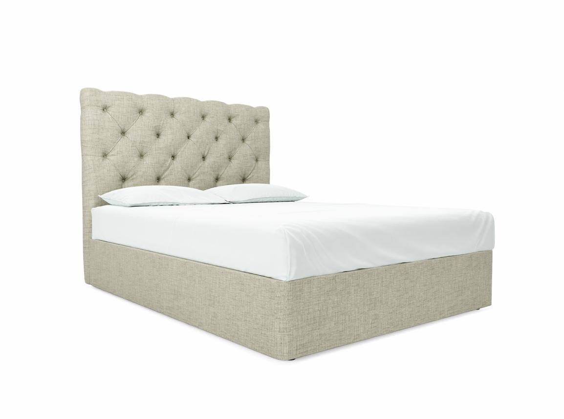 Foxtail (Tall) King Size Divan In Dove fabric