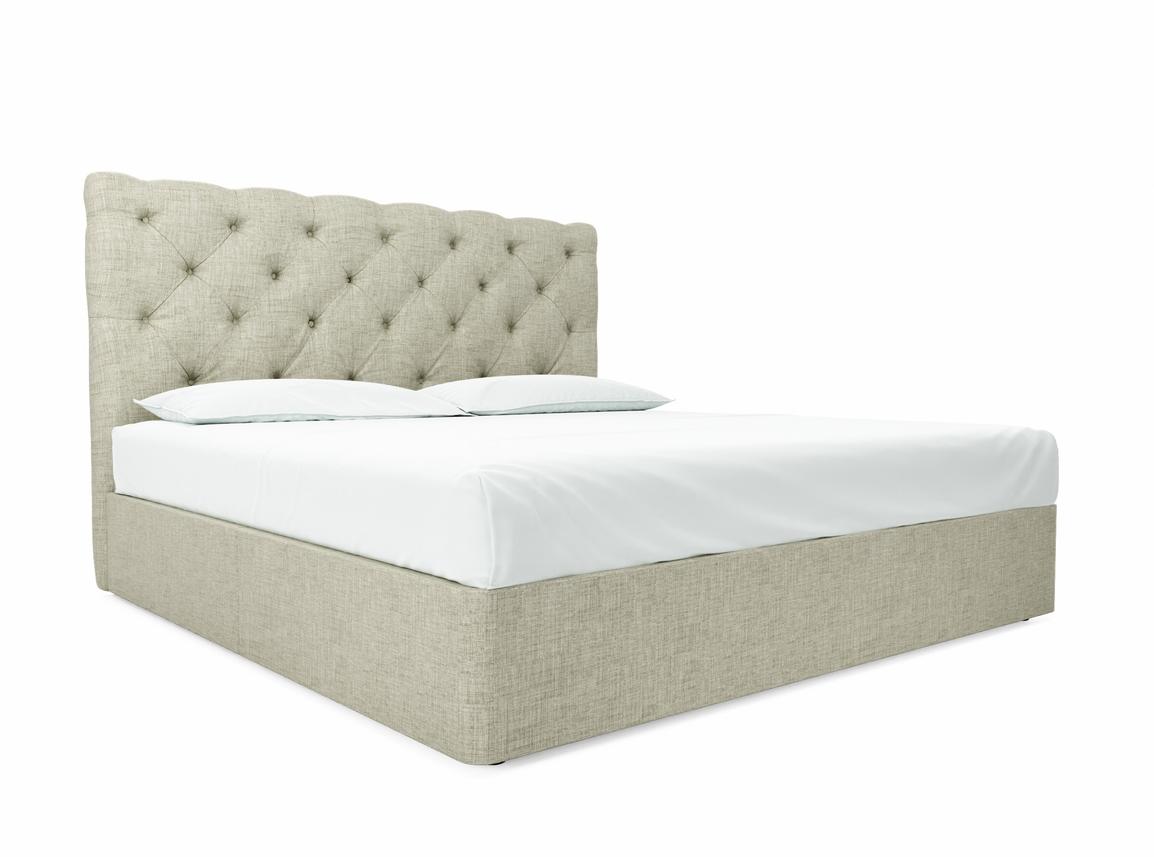 Foxtail (Tall) Emperor Divan In Dove fabric