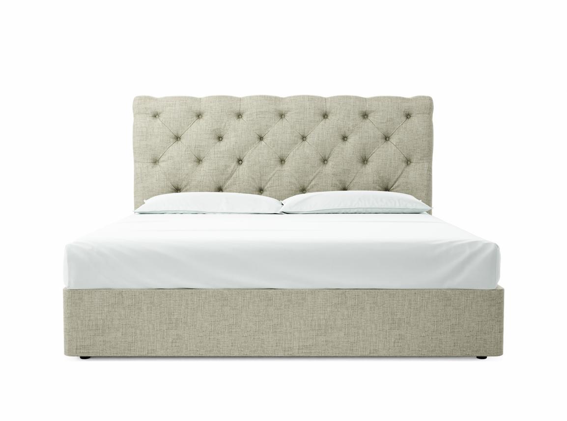 Foxtail (Tall) Emperor Divan In Dove fabric