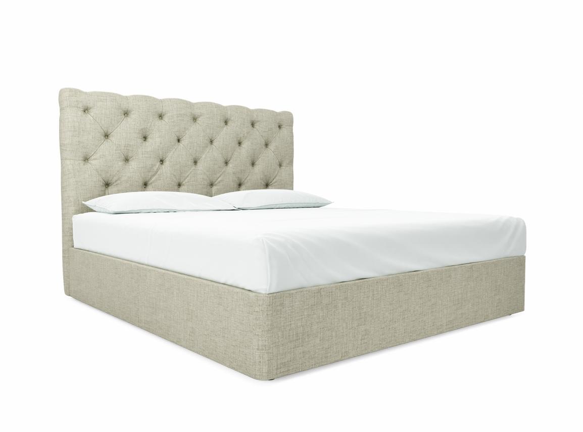 Foxtail (Tall) Super King Size Divan In Dove fabric