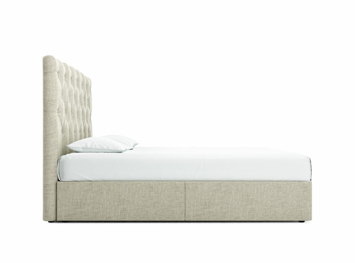 Foxtail (Tall) Super King Size Divan In Dove fabric