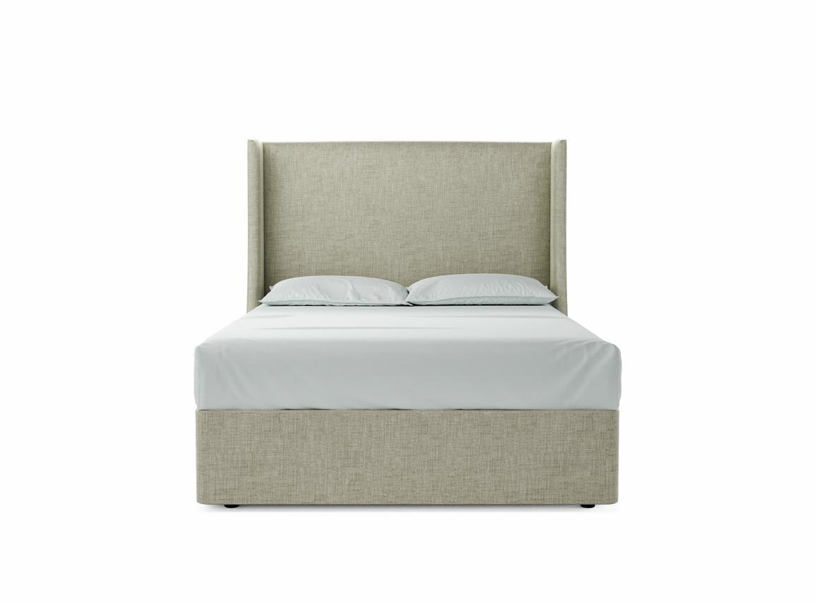 Holly Double Divan In Dove fabric