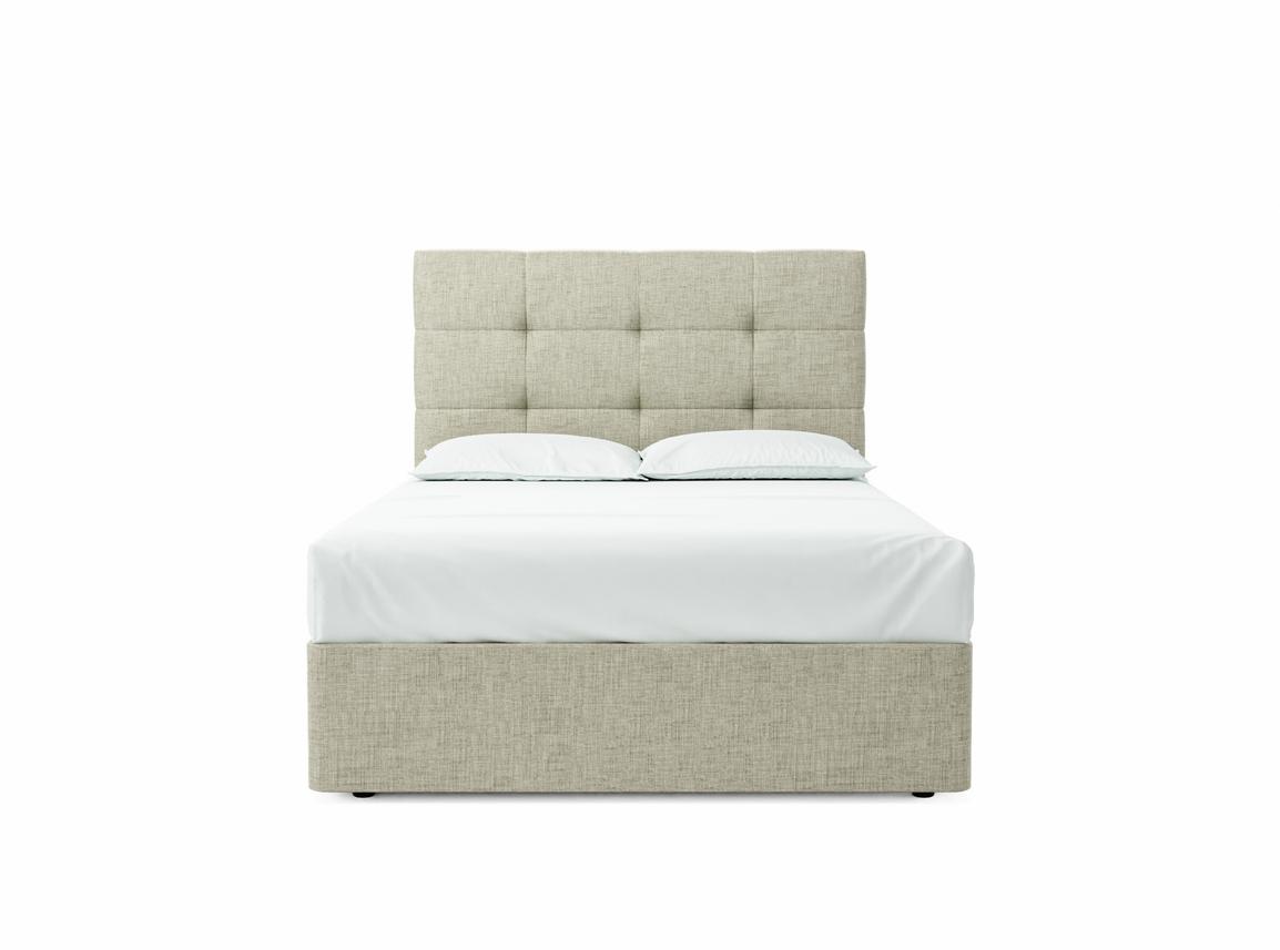 Iris Double Divan In Dove fabric