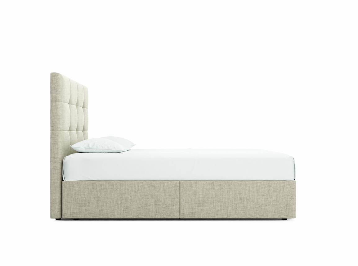 Iris Double Divan In Dove fabric