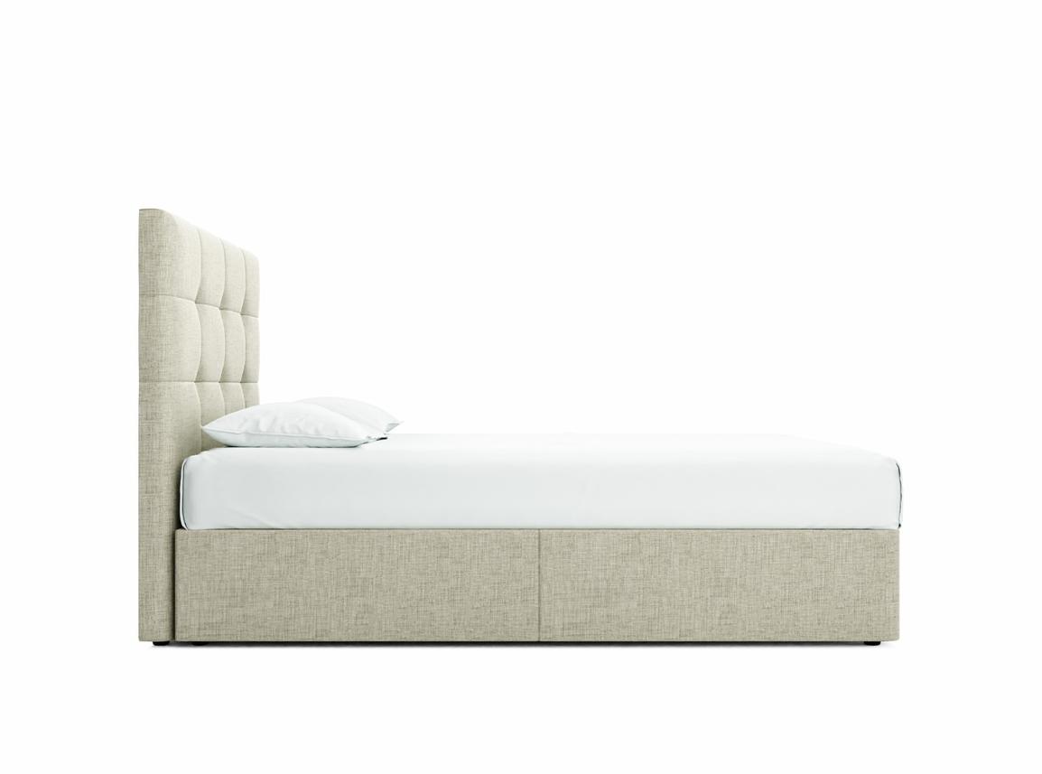 Iris King Size Divan In Dove fabric