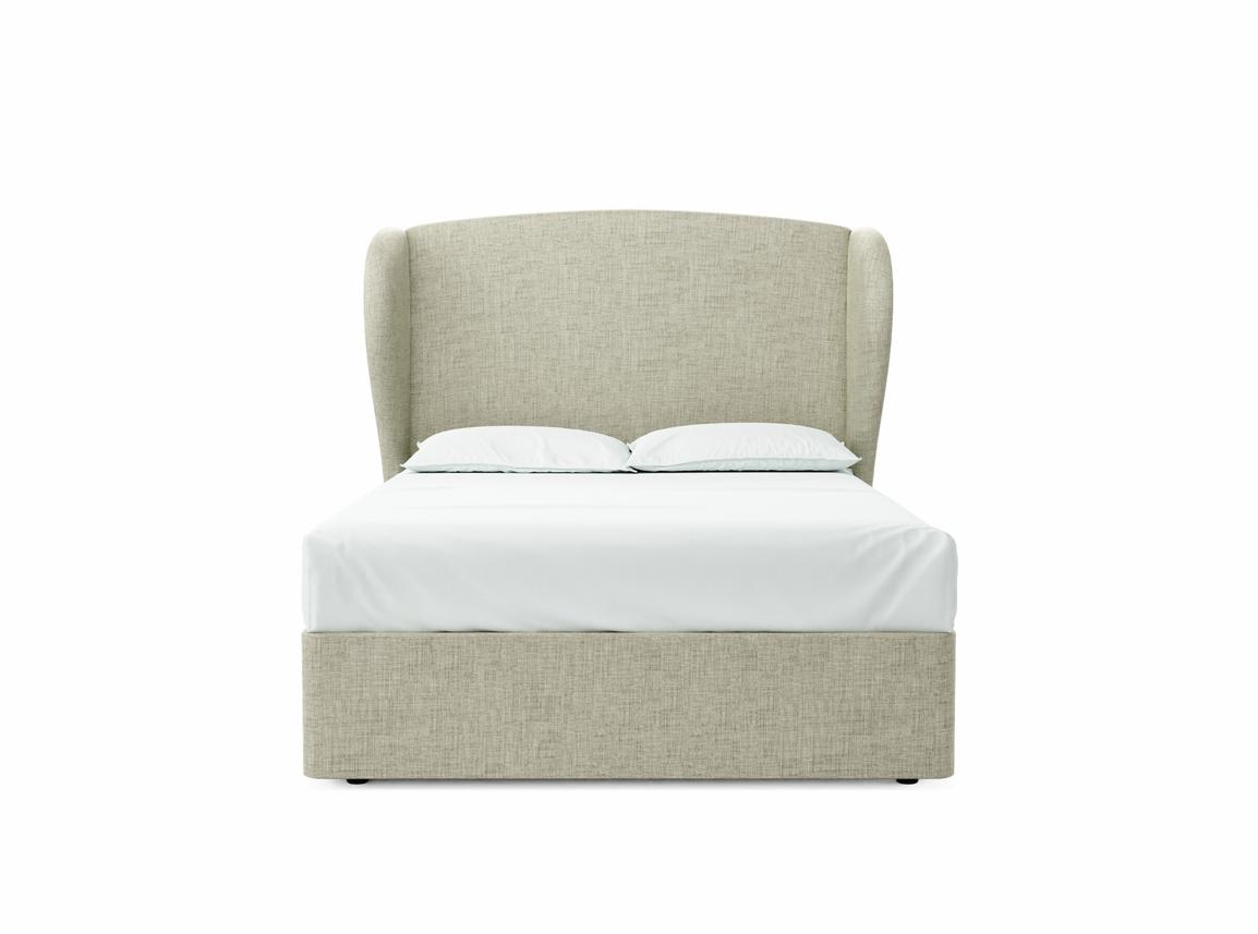 Lupin Double Divan In Dove fabric