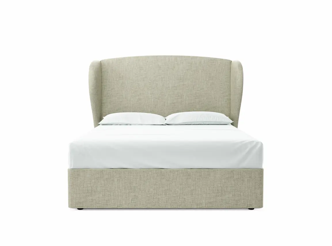 Lupin King Size Divan In Dove fabric
