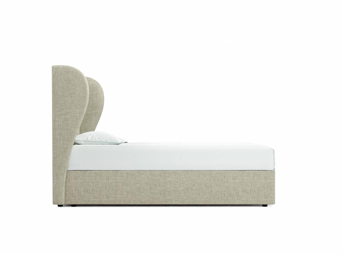 Lupin Single Divan In Dove fabric