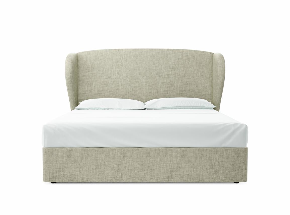 Lupin Super King Size Divan In Dove fabric