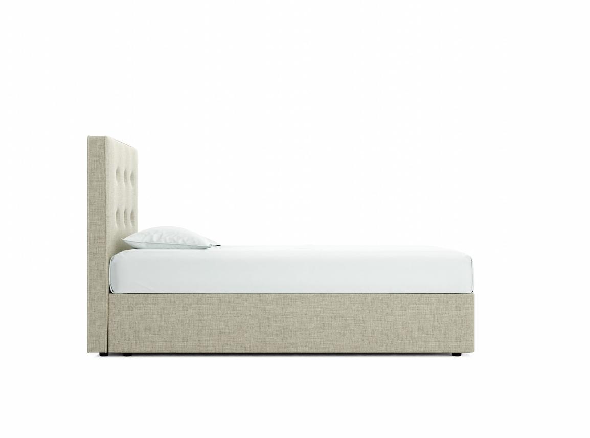 Poppy Single Divan In Dove fabric