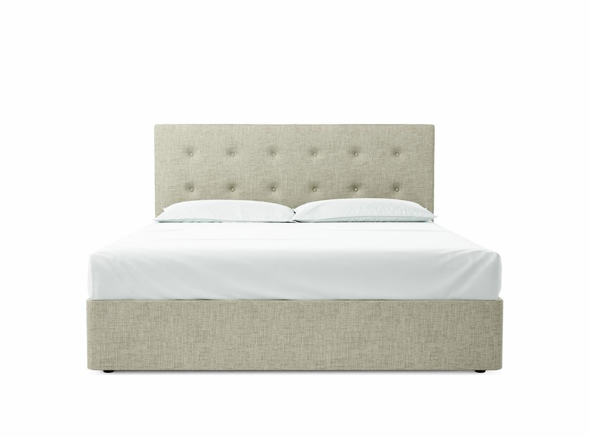 Poppy Super King Size Divan In Dove fabric