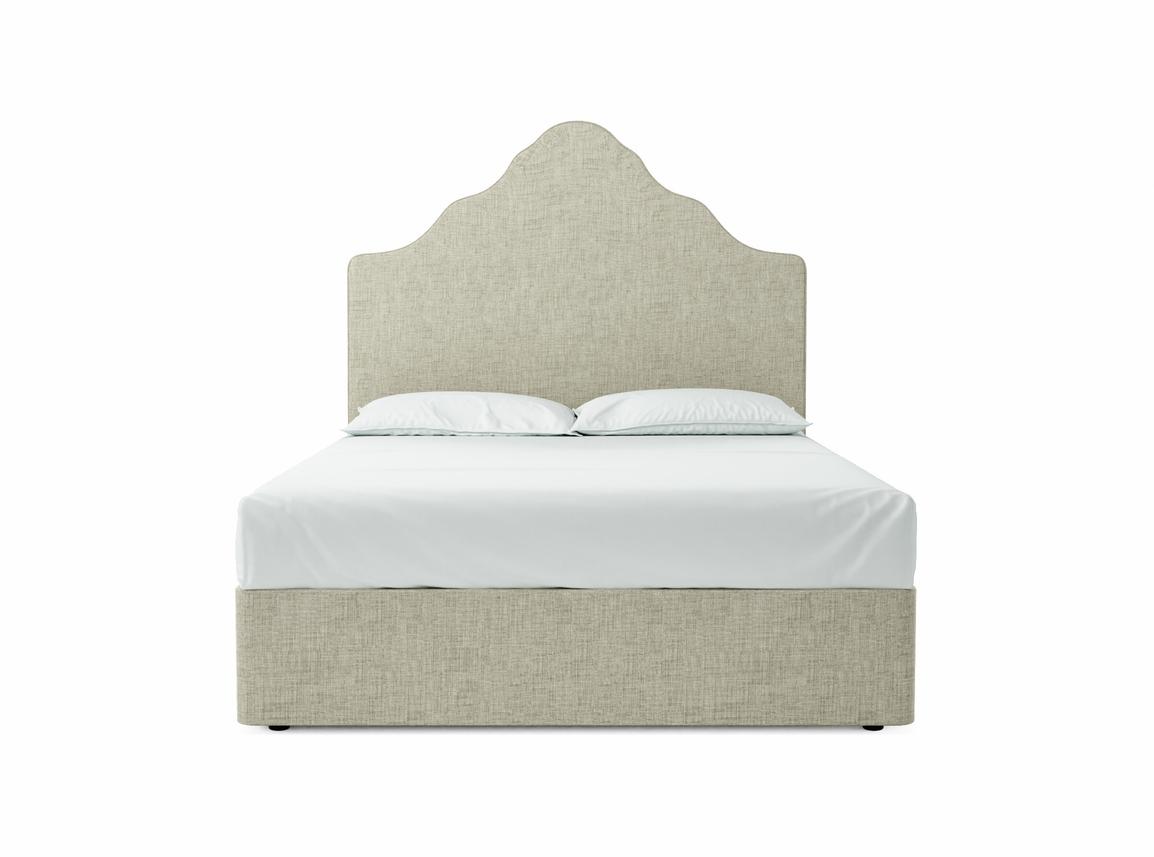 Rose King Size Divan In Dove fabric
