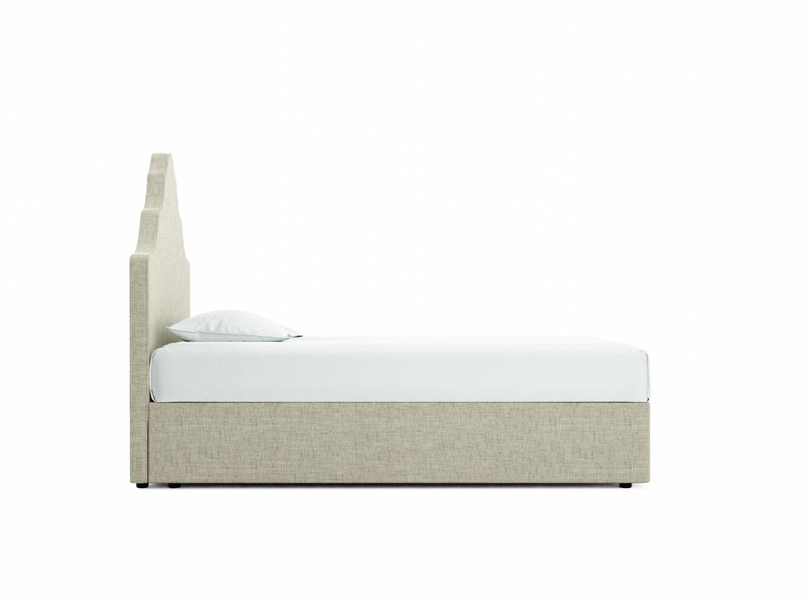 Rose Single Divan In Dove fabric