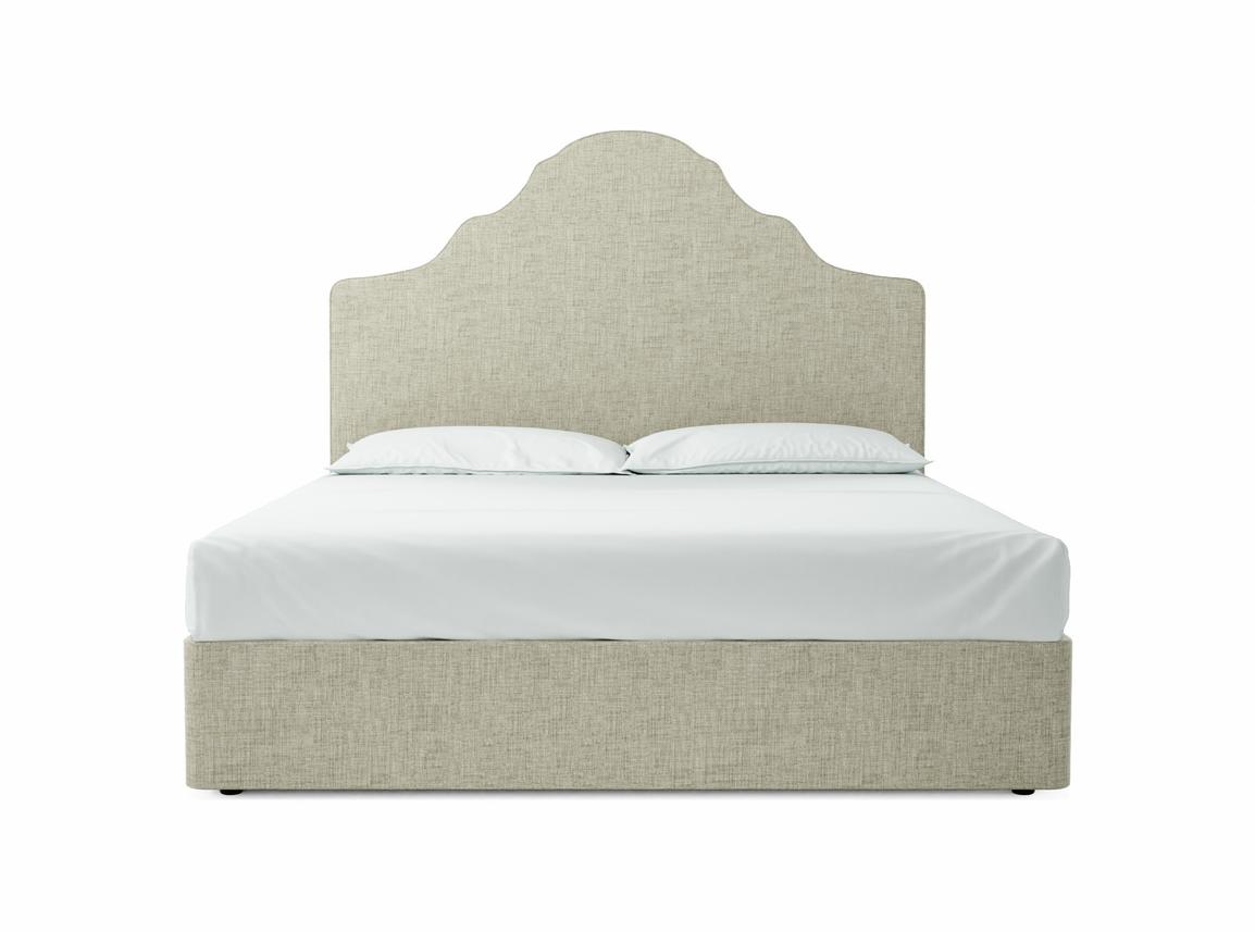 Rose Super King Size Divan In Dove fabric