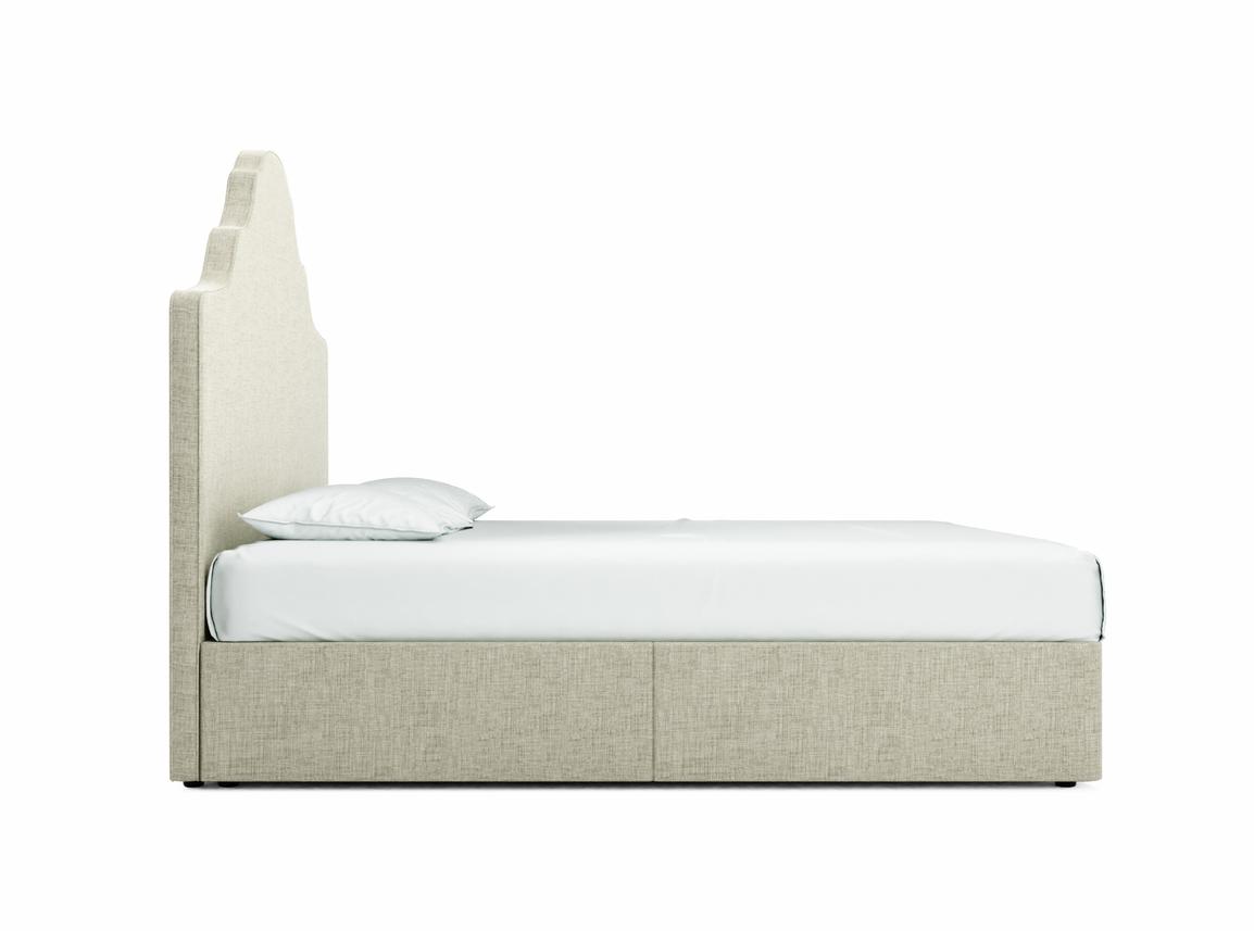 Rose Super King Size Divan In Dove fabric