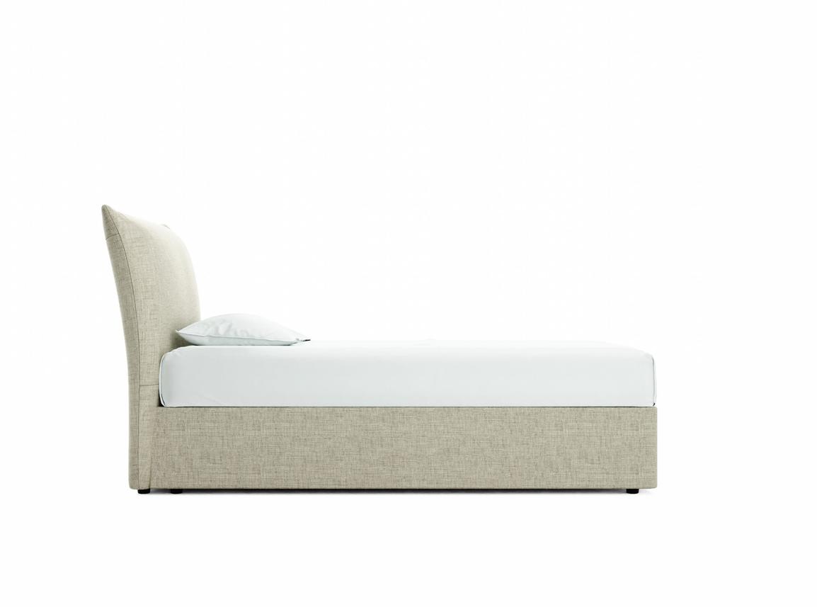 Willow Single Divan In Dove fabric
