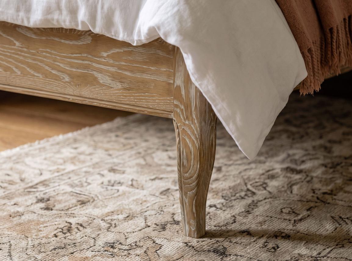 Liquorice Super King Size Bed Frame In Dune House Linen fabric