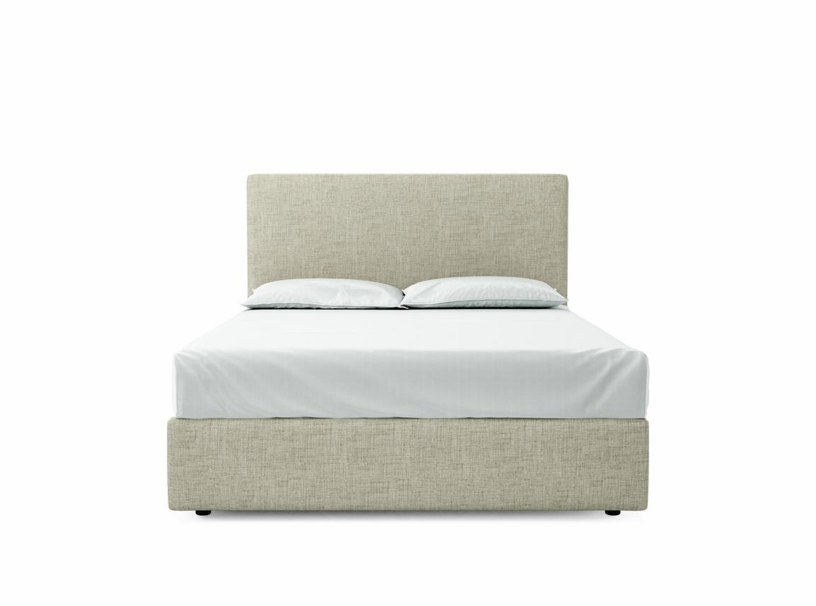 Burdock (Mid) European King Size Ottoman In Dove fabric