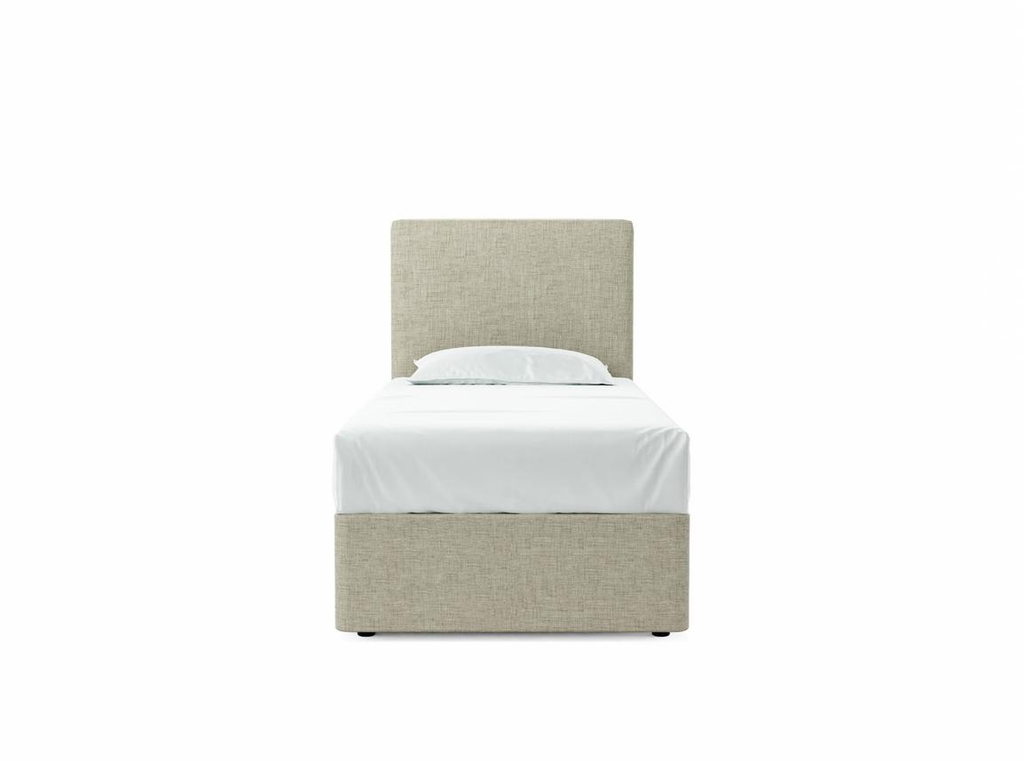 Burdock (Mid) Single Ottoman In Dove fabric