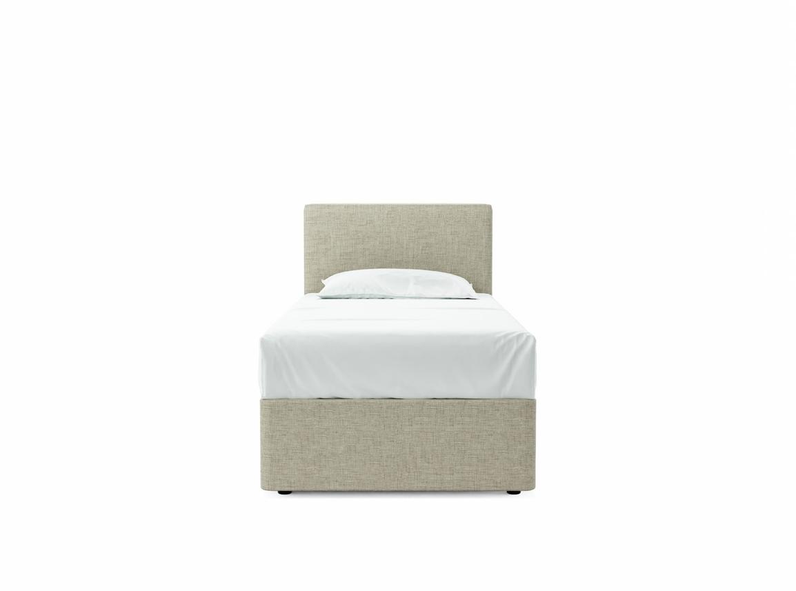 Burdock Single Ottoman In Dove fabric