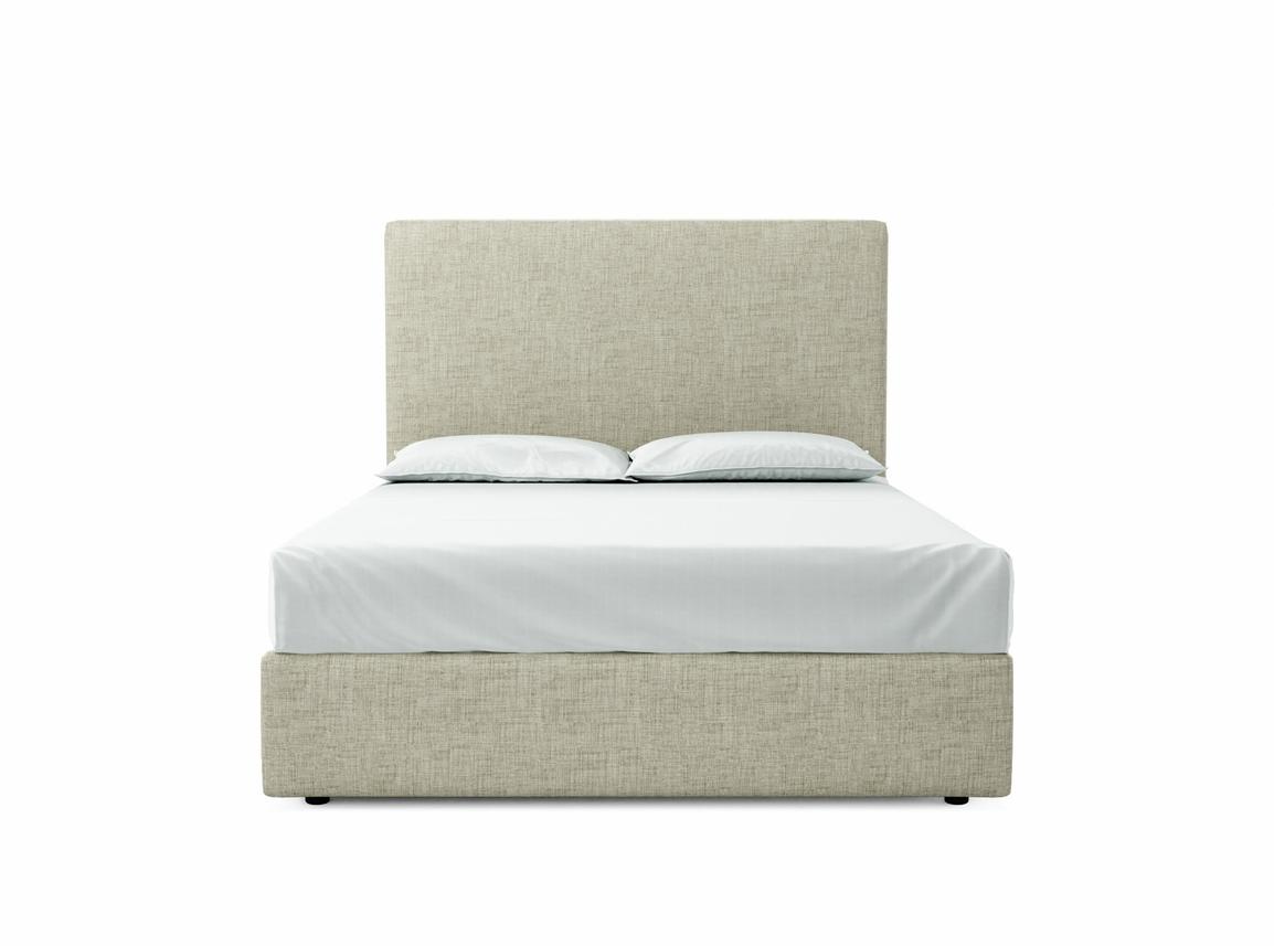 Burdock (Tall) European King Size Ottoman In Dove fabric