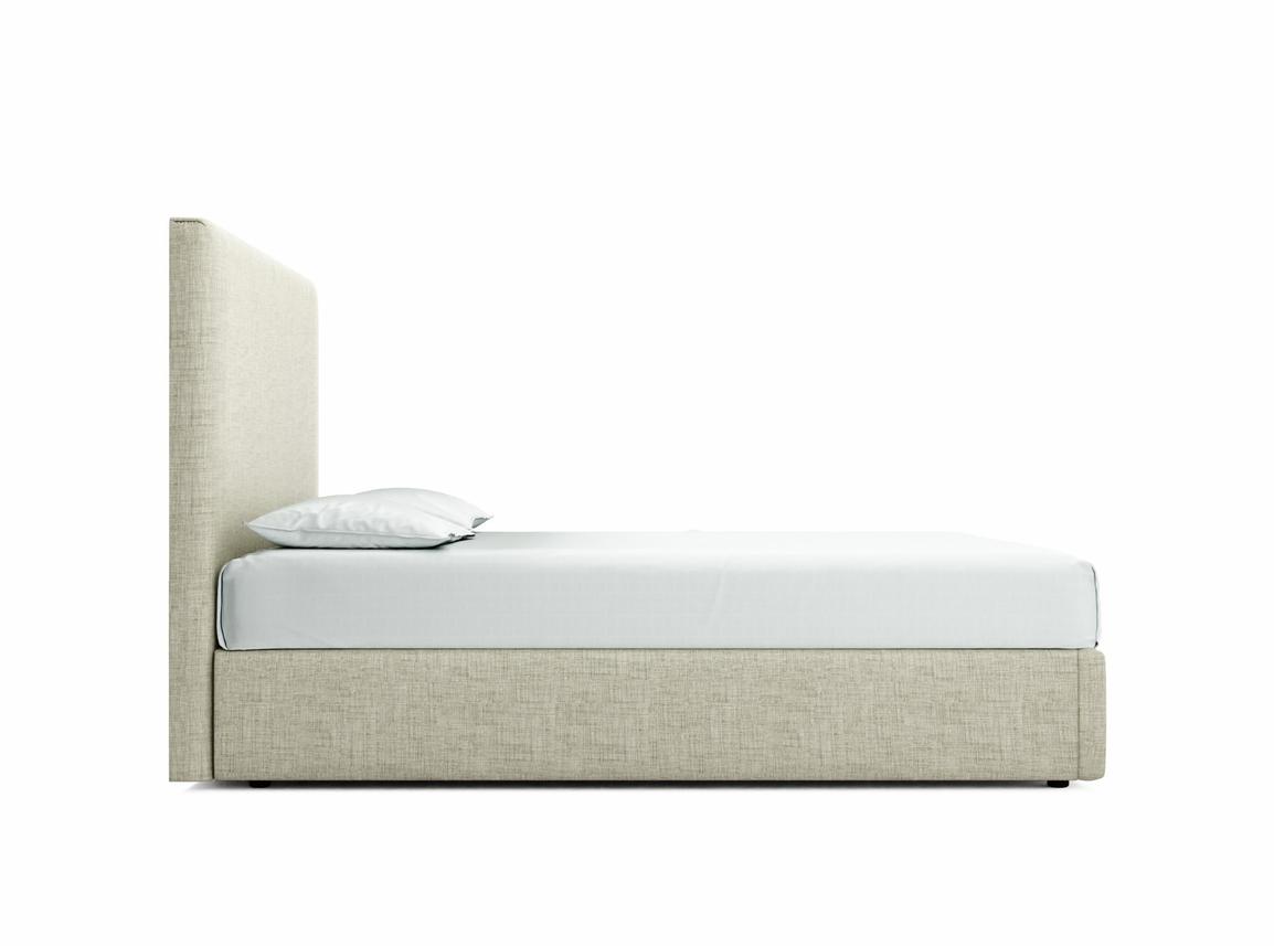 Burdock (Tall) European King Size Ottoman In Dove fabric