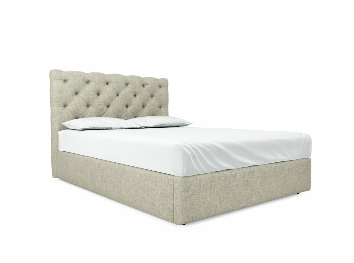 Foxtail European King Size Ottoman In Dove fabric