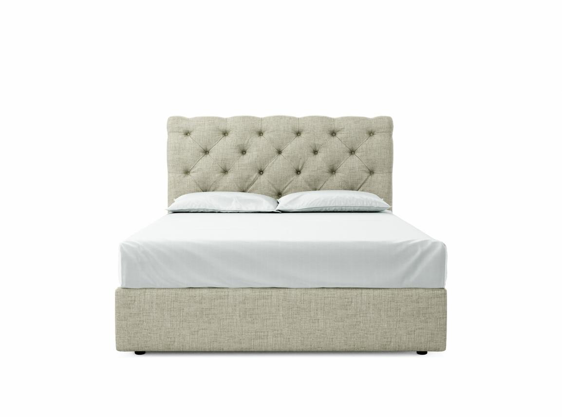 Foxtail European King Size Ottoman In Dove fabric