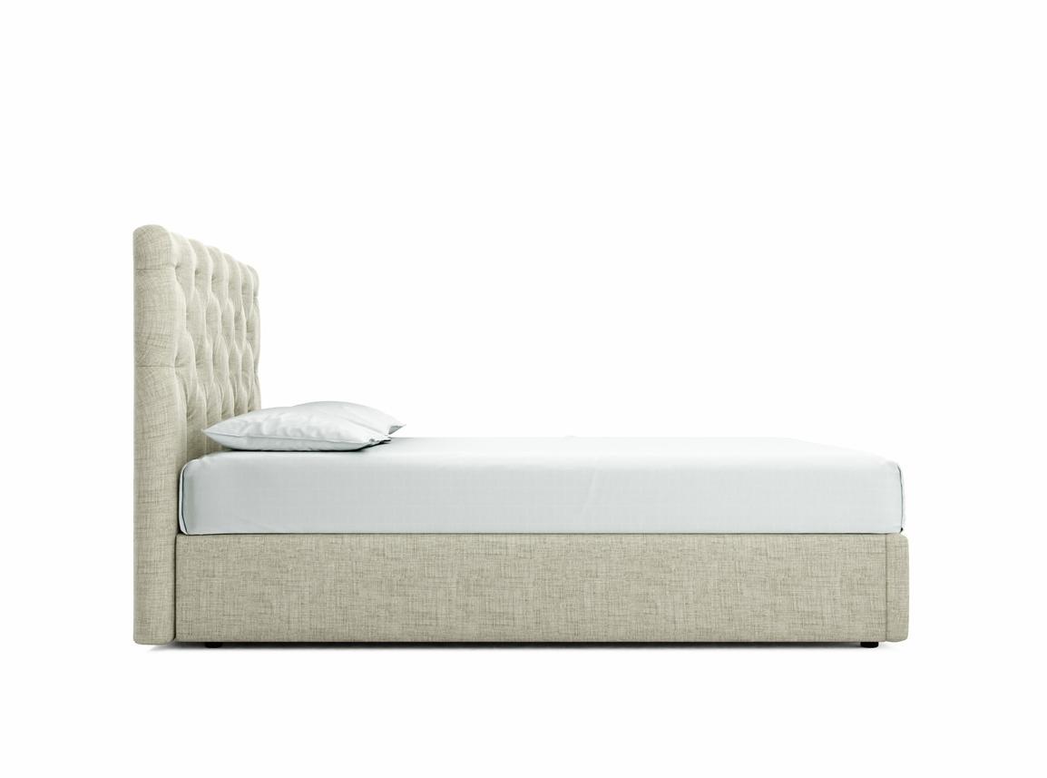 Foxtail European King Size Ottoman In Dove fabric