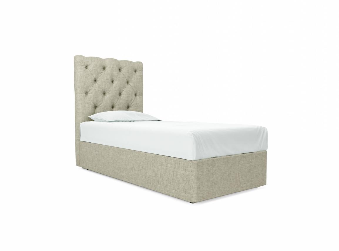 Foxtail (Tall) Single Ottoman In Dove fabric