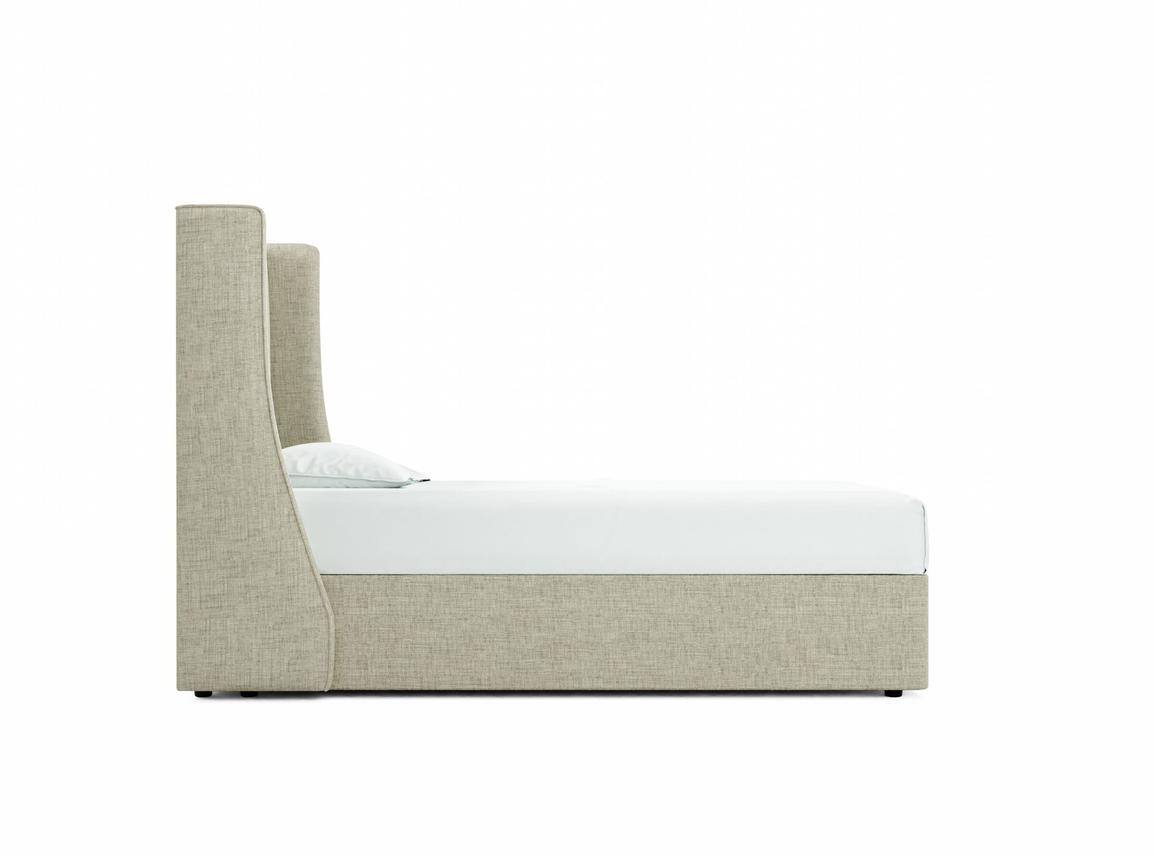 Holly Single Ottoman In Dove fabric