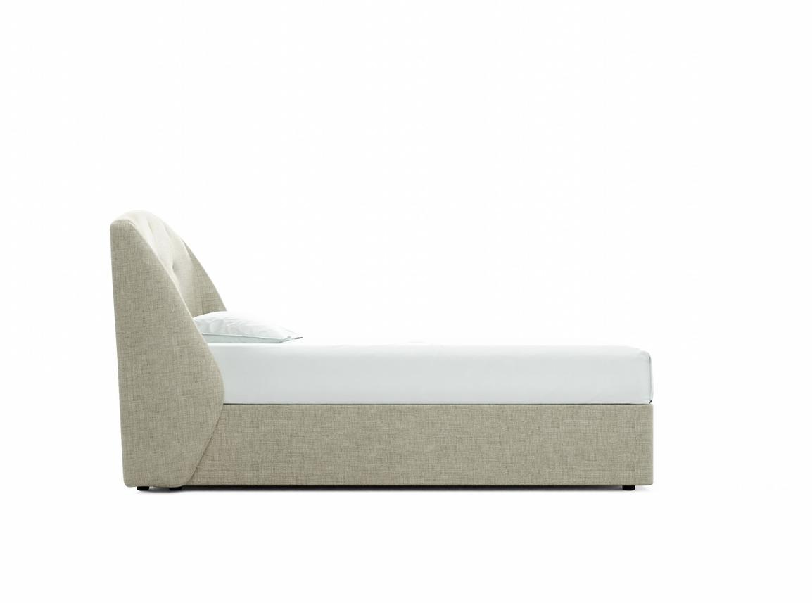 Jasmine Single Ottoman In Dove fabric