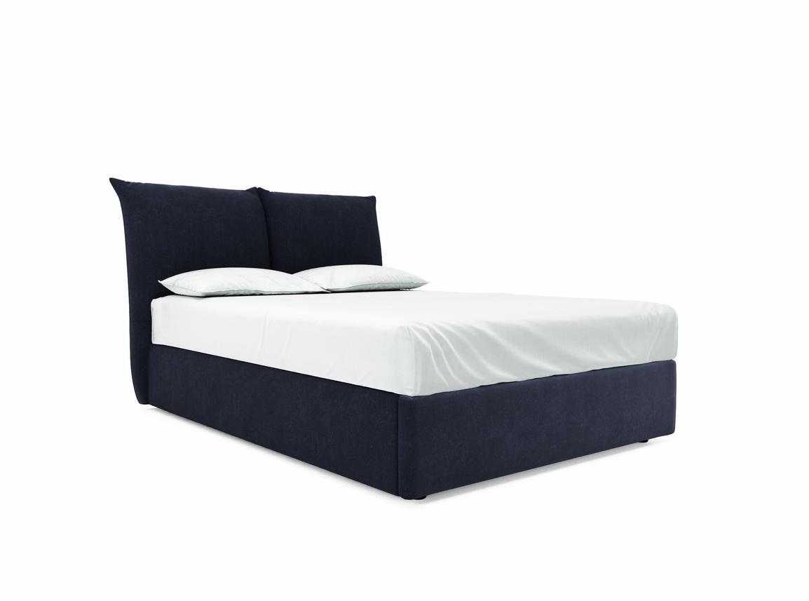 Willow Double Ottoman In Midnight fabric