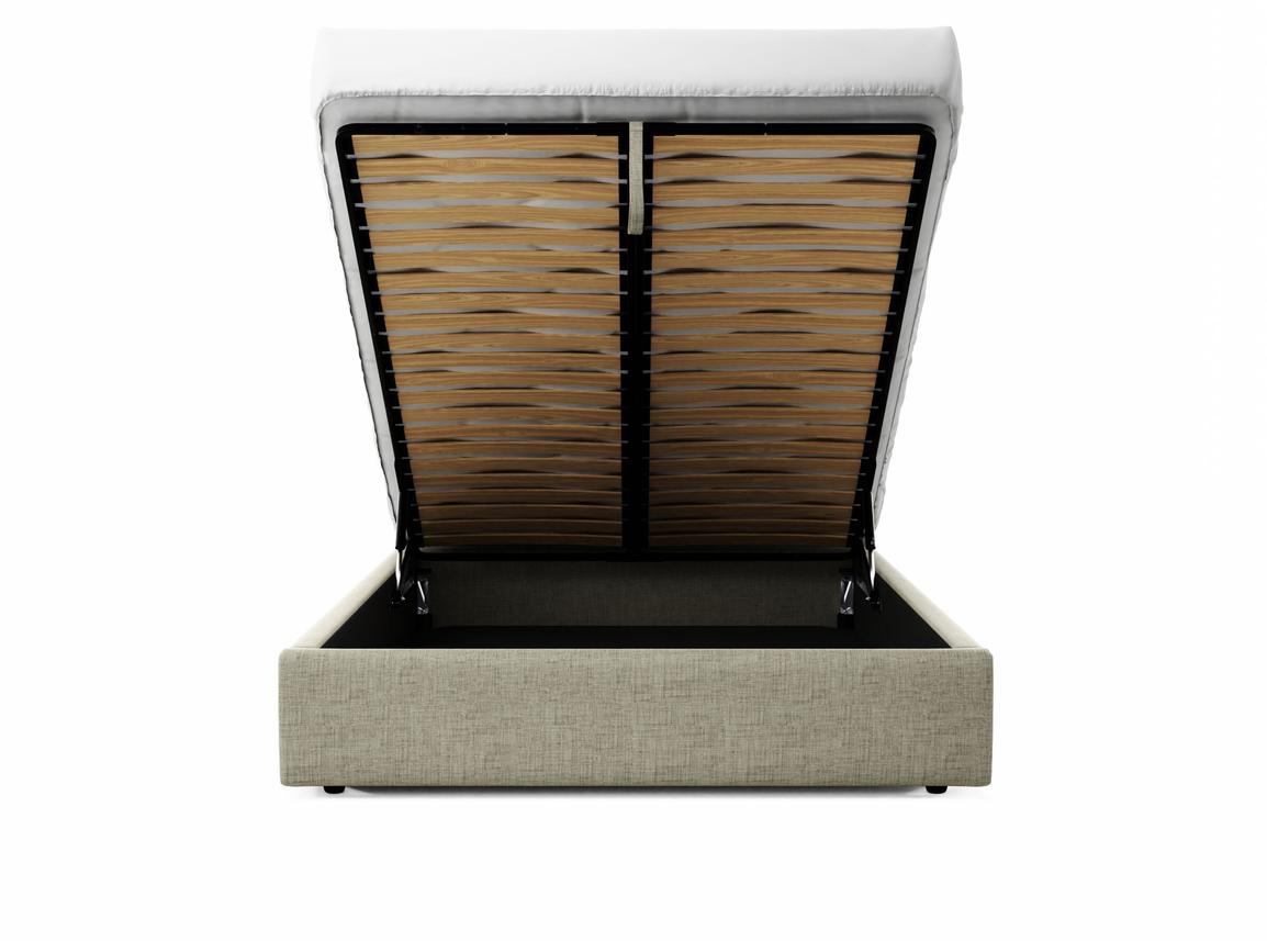 Burdock (Mid) European King Size Ottoman In Dove fabric