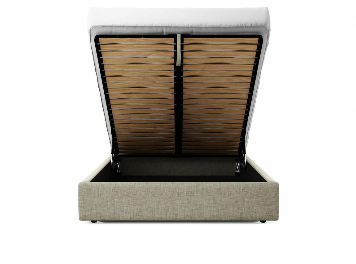 Burdock (Tall) European King Size Ottoman In Dove fabric