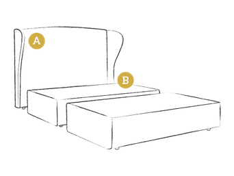 Quarterized store divan bed