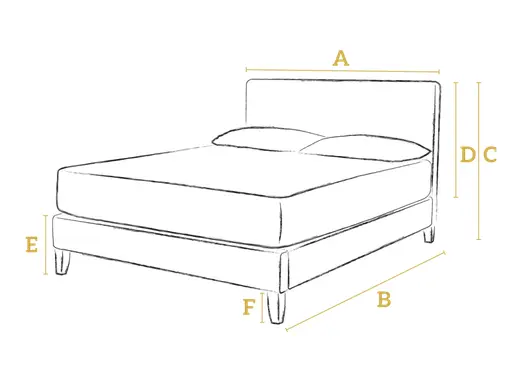 Burdock Bed Frame Dimensions
