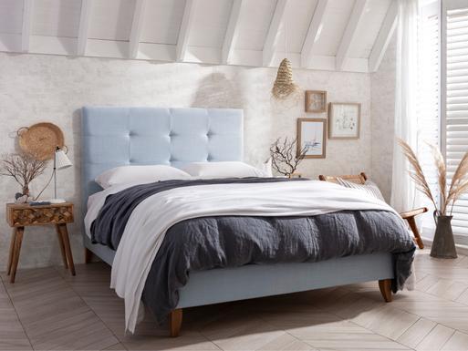 Iris Upholstered Bed Range Button Sprung