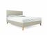 Burdock European King Size Bed Frame In Dove fabric