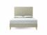 Burdock (Tall) European King Size Bed Frame In Dove fabric