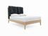 Clove Double Bed In Mercury fabric