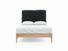 Clove Double Bed In Mercury fabric